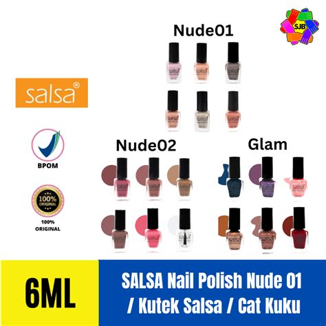 Jual SALSA Nail Polish Box Isi Pcs Nude Nude Glamor Shopee Indonesia
