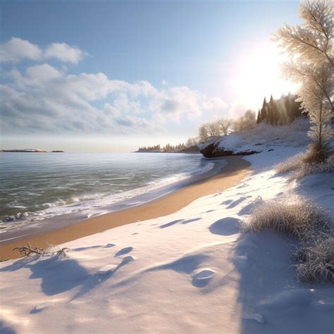 winter beach background pictures
