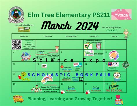 March 2024 P.S. 211 Monthly School Calendar - Monthly School Calendars