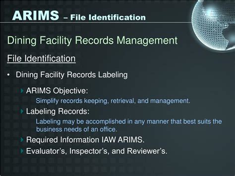 PPT - ARIMS PowerPoint Presentation, free download - ID:252089