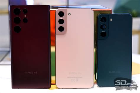 Первый взгляд на Samsung Galaxy S22, Samsung Galaxy S22+ и Samsung ...