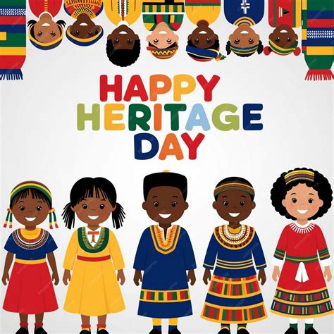 Heritage Day celebration template with South African elements | Premium