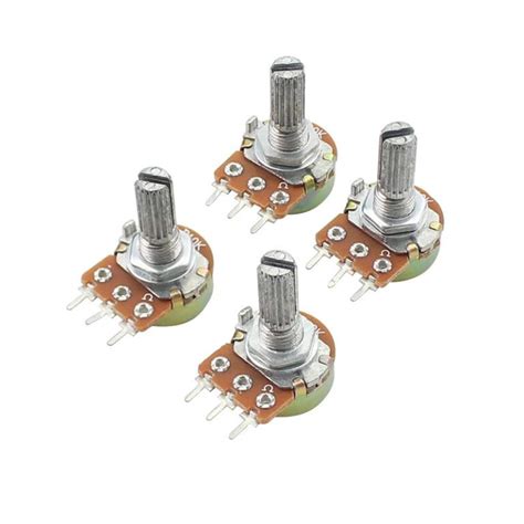 Potenciometro 3 Pines Eje De 20mm WH148 UNIT Electronics