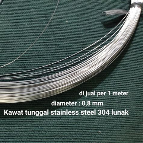 Jual Kawat Stainless Steel Lunak Diameter Mm Per Meter Di