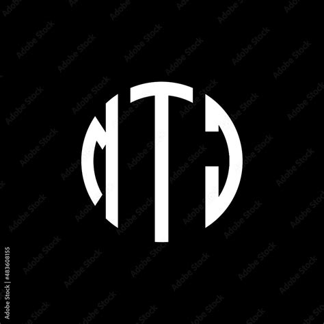 mtj letter logo design mtj modern letter logo  black background