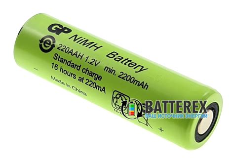 Аккумулятор AA GP 220AAH NiMH 2200mah Flat Top технический | Купить AA ...