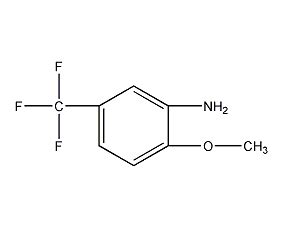 2 甲氧基 5 三氟甲基 苯胺 2 Methoxy 5 trifluoromethyl aniline 349 65 5 参数分子结构式