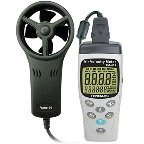 Tenmars Tm 412 Anemometerair Velocitytemperature Meter Jual Harga