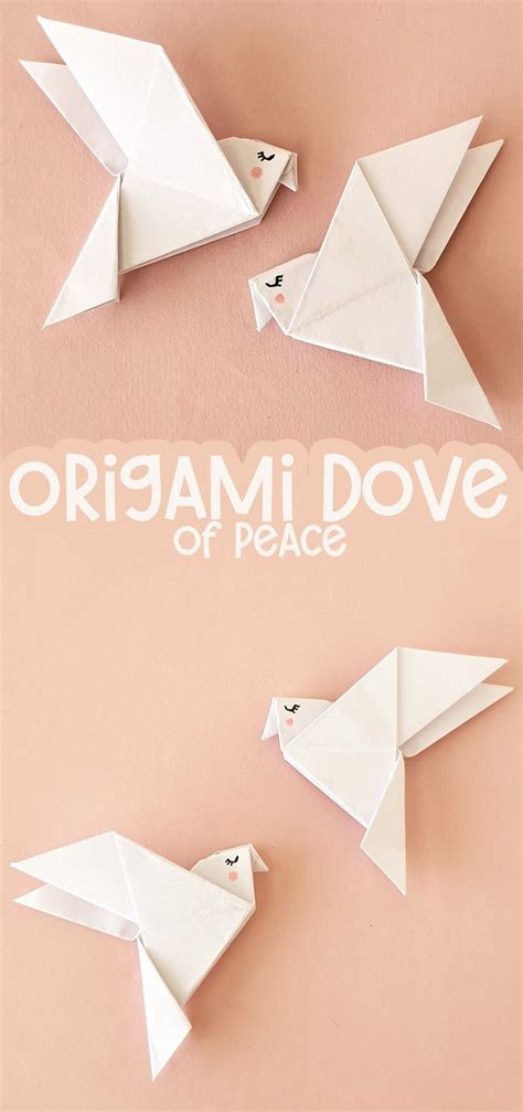 Origami dove of peace – Artofit