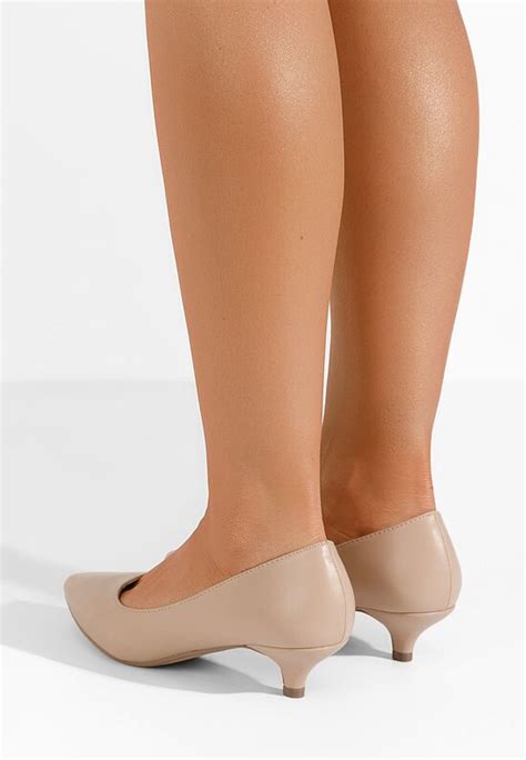 Pantofi Cu Toc Mic Rexy Nude Zapatos