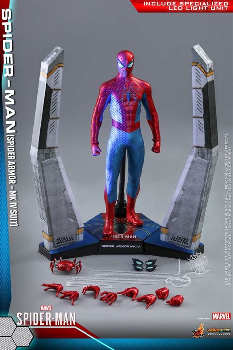 New Spider Man Mk Iv Spider Armor Suit Action Figure Swings Into Hot Toys Geektyrant