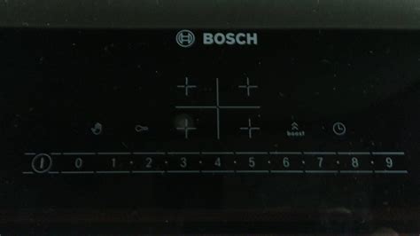 Индукционная панель Bosch как включить