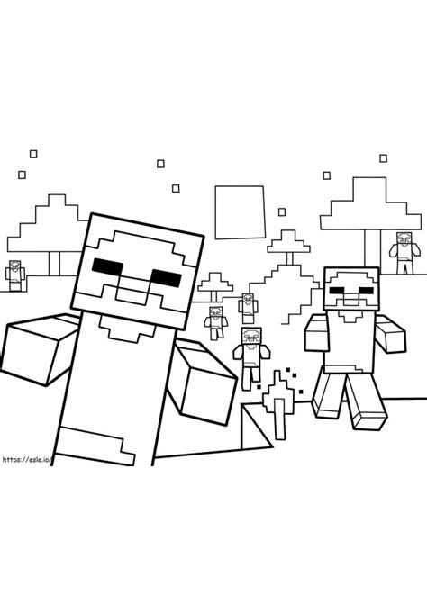Desene De Colorat Cu Minecraft Captivante Si Excelente Pentru Ca Copiii