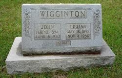 John Wigginton 1894 1970 Mémorial Find a Grave