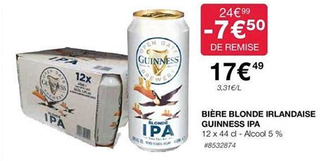 Promo Bi Re Blonde Irlandaise Guinness Ipa Chez Costco Icatalogue Fr