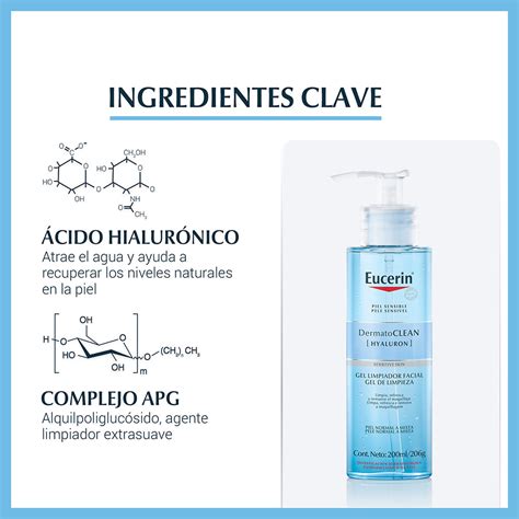 Eucerin Dermatoclean Gel Limpiador Facial Frasco X 200Ml Hyaluron Los