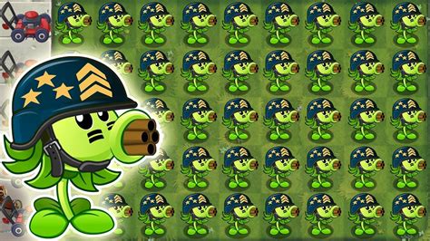 Plants Vs Zombies 2 New Premium Plant Mega Gatling Pea Pvz2 Version