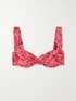Faithfull Net Sustain Sol Ruched Floral Print Underwired Bikini Top Net A Porter