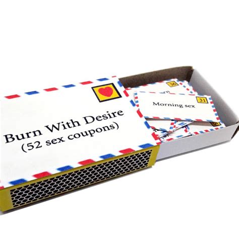 Tiny Sex Coupons Naughty Cards Matchbox For Boyfriend Girlfriend Husband Wife Sexy