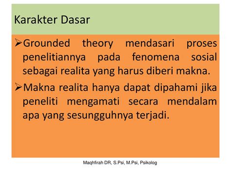 Desain Kualitatif Grounded Theory Ppt Download