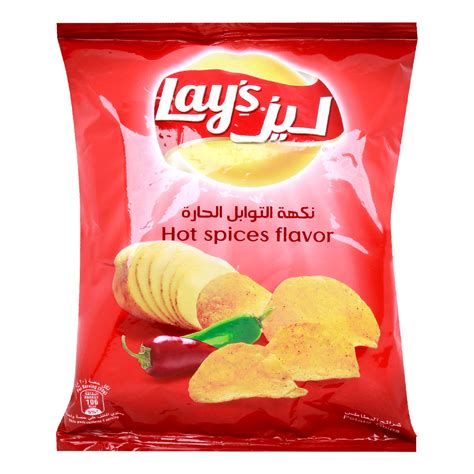 Lay S Hot Spices Potato Chips 20 G Online At Best Price Lulu UAE