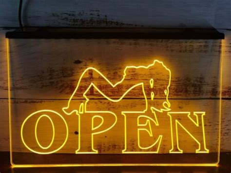 Open Sexy Girl Stripper Led Neon Light Sign Exotic Dancer Bar Pub Wall