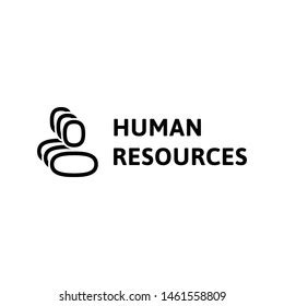 Vector Human Resources Logo Design Template Stock Vector Royalty Free