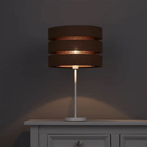 Colours Trio Chocolate Brown 3 Tier Light Shade D28cm Diy At Bandq