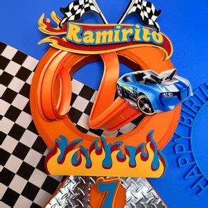 Hot Wheels Cake Topper Etsy
