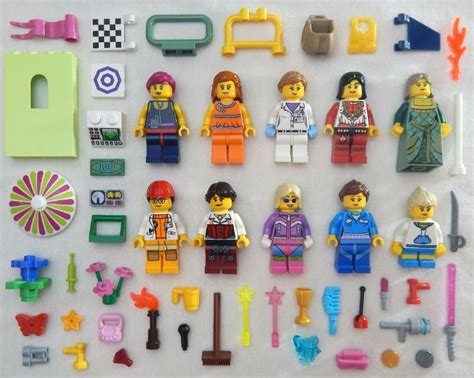 10 New Lego Female Minifig Lot Girl Friends Women Ladies Figures