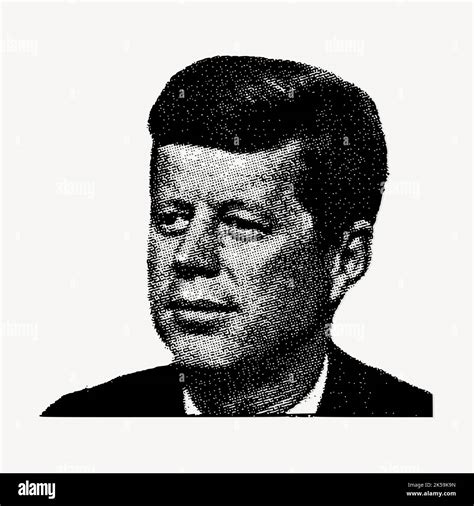 John F Kennedy Portrait Stock Vector Images Alamy