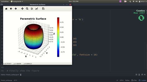 Plotting Parametric Surfaces In Python Youtube