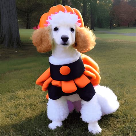 Poodle Puppy In Halloween Costume · Creative Fabrica