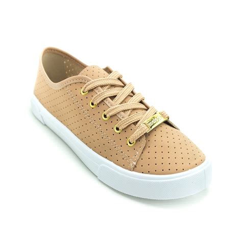 Tênis Feminino Moleca 5296 510 Nude Bege