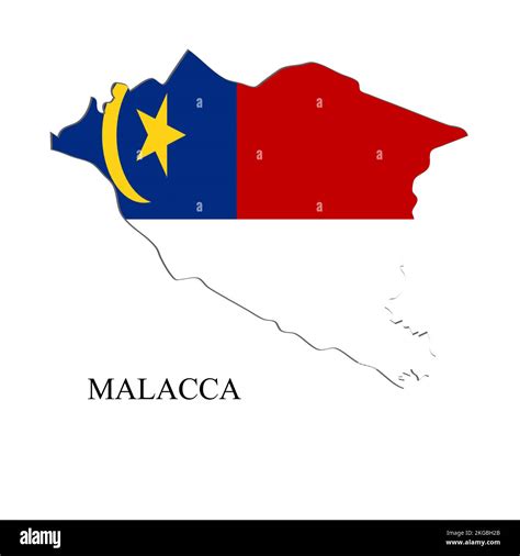 flag malacca malaysia stock vector images alamy