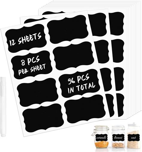 Amazon Pcs Chalkboard Labels For Jars Chalkboard Labels