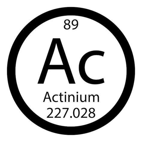 Element Chemisches Symbol Des Periodensystems Actinium Molek L Chemie