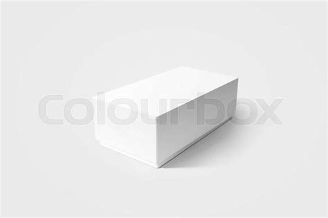 plain white carton product box mockup side view clipping p colourbox