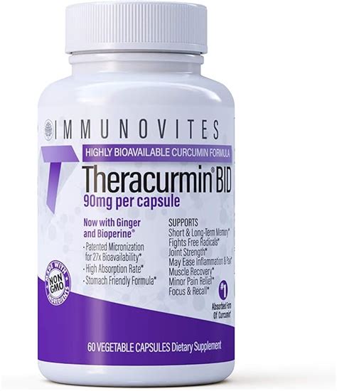 Amazon.com: IMMUNOVITES Theracurmin BID 300mg (Curcumin 90mg per Cap ...