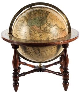 table top globe  stand