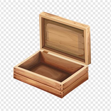 Open Wooden Box Illustration Premium Ai Generated Psd