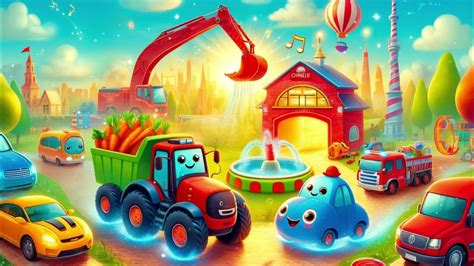 Волшебный гараж, где машинки оживают! Весёлая песенка для детей! - YouTube