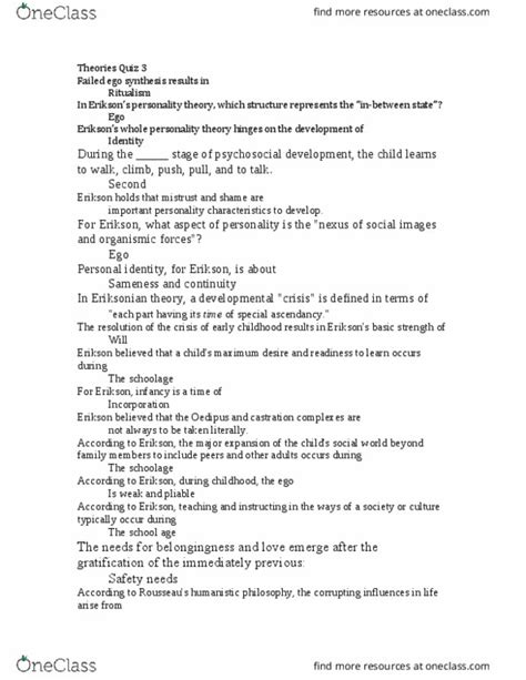 PSY 230 Study Guide Winter 2015 Midterm Unconditional Positive