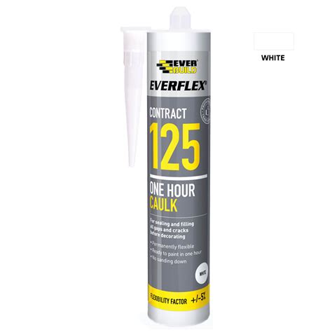 Everbuild Everflex 125 One Hour Caulk - 300ml - White