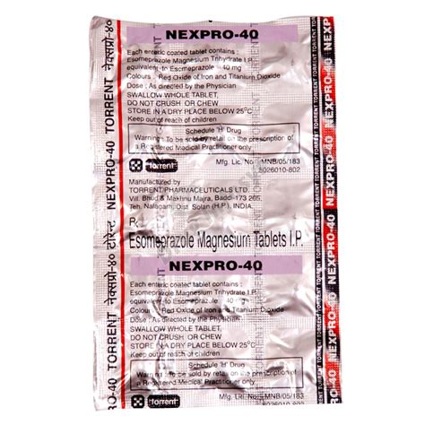 Nexpro 40mg Tablet Medicine Uses