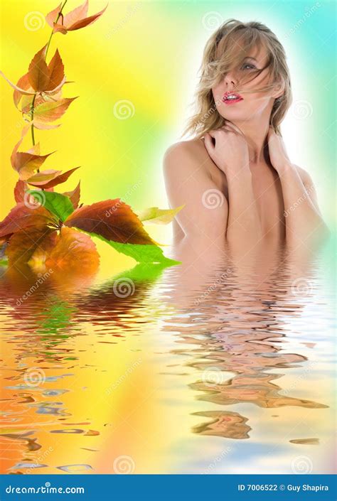 Portrait Of The Nude Blonde Stock Photo Image Of Naked Female 7006522