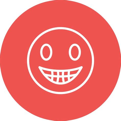 Premium Vector Beaming Face With Smiling Eyes Vector Icon