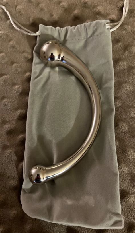 Amazon MEYILA Double Ended Dildo Massage Wand Sex Anal Plug G Spot Metal Anal Bead Solid