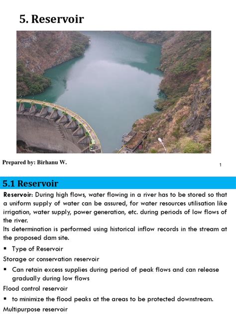 Reservoir Capacity Determination | PDF | Reservoir | Sediment