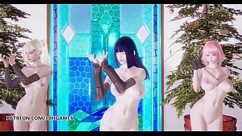 Mmd Twice Feel Special Hot Striptease Hinata Sakura Ino Yamanaka Naruto Hentai D Porn